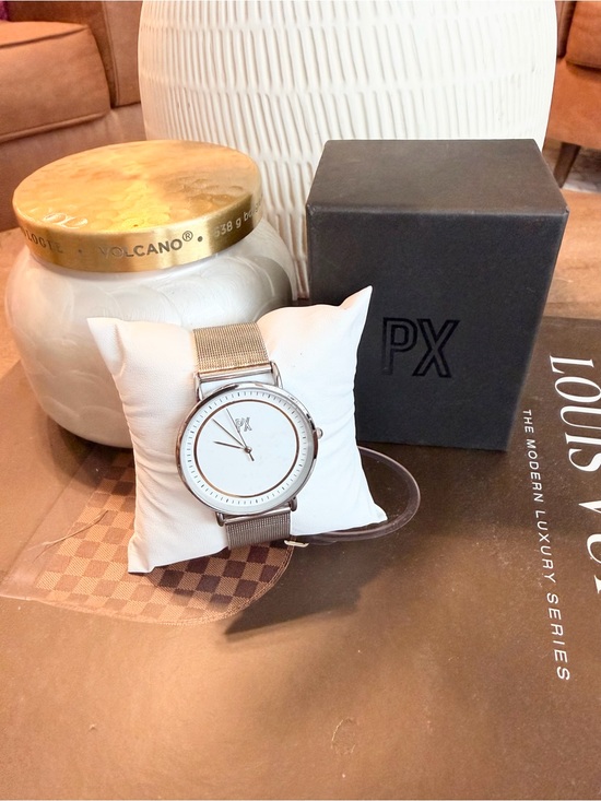 Px Other - PX Men’s Silver Mesh Strap Watch - Silver Dial